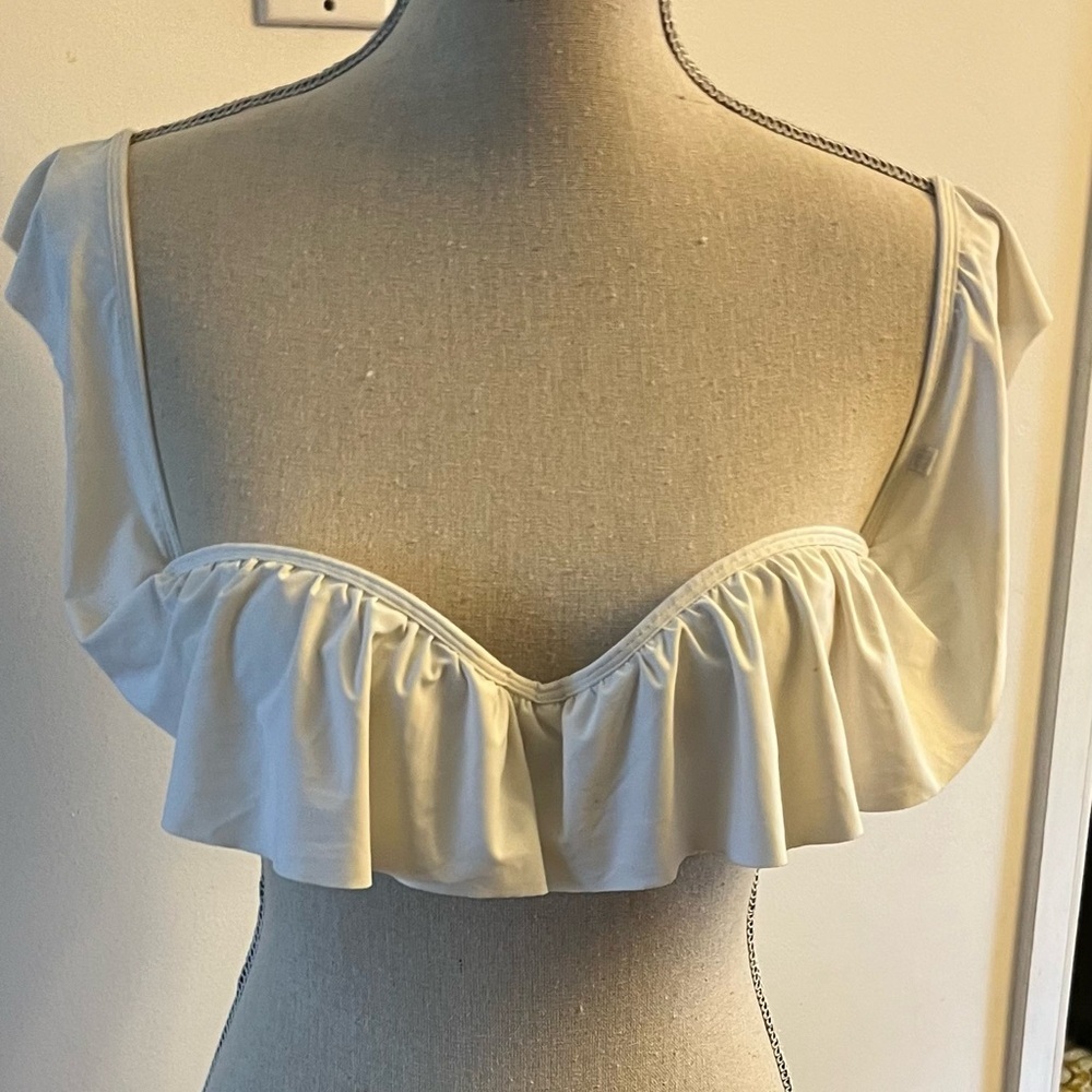 La vie en rose aqua white bikini set